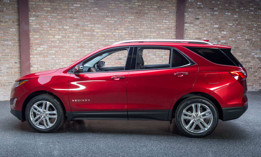 2018 Chevrolet Equinox against brick wall