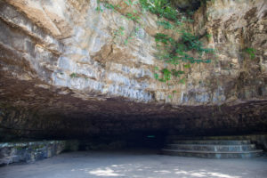 Entrance to cave at Dunbar Cave State Park